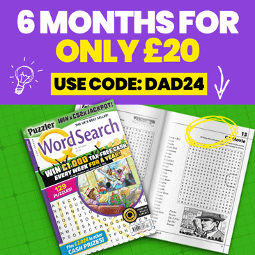 Q Wordsearch Father's Day Subscription Offer